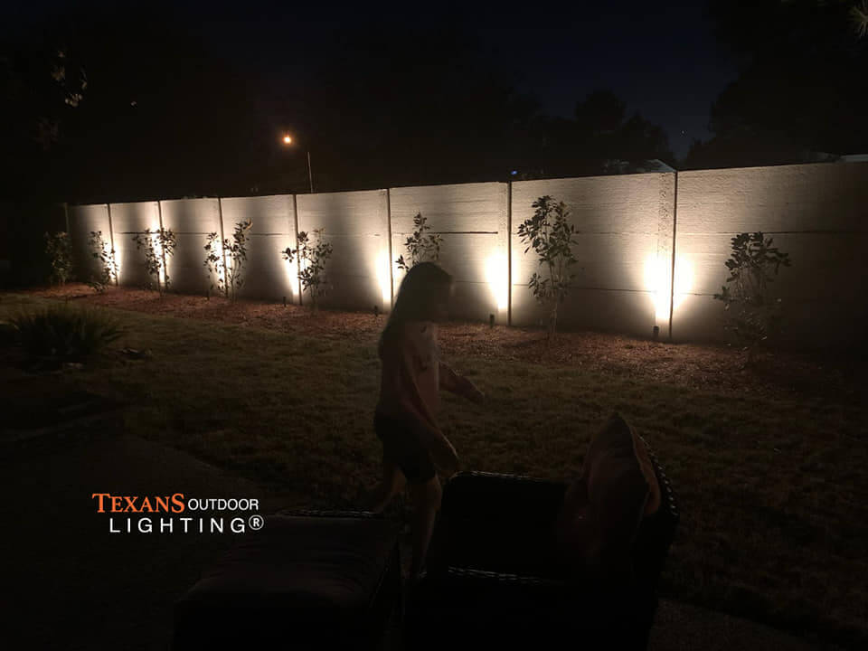outdoor lighting for fences